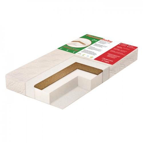 Детский матрас PLOOMABABY PLOOMA 3 HC B1 120х60 bamboo/холлкон/кокос