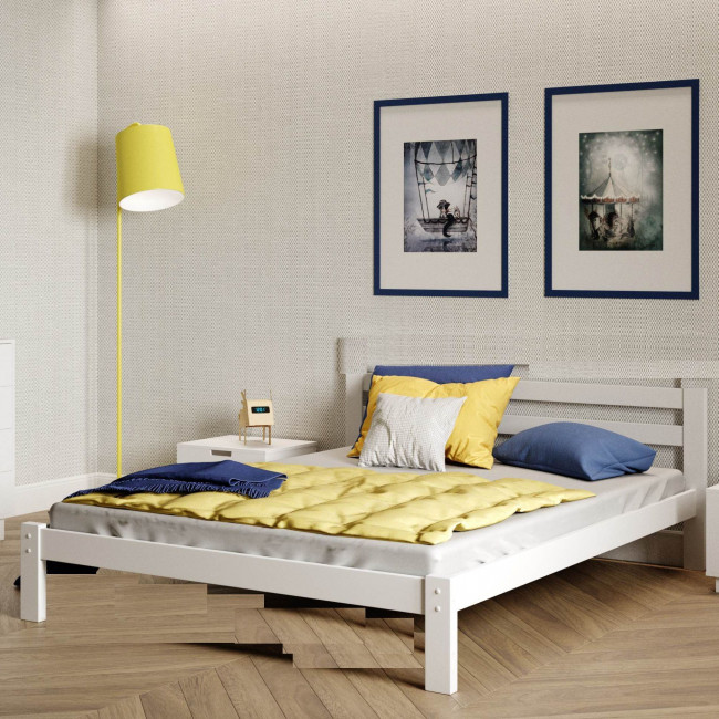 Двуспальная кровать Lotta-1 1200х2000 мм. белый Двуспальная кровать Lotta-1 1200х2000 мм. белый