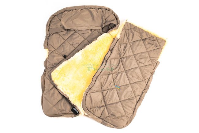 Детский меховой конверт из натуральной овчинки Ramili Baby Classic Beige