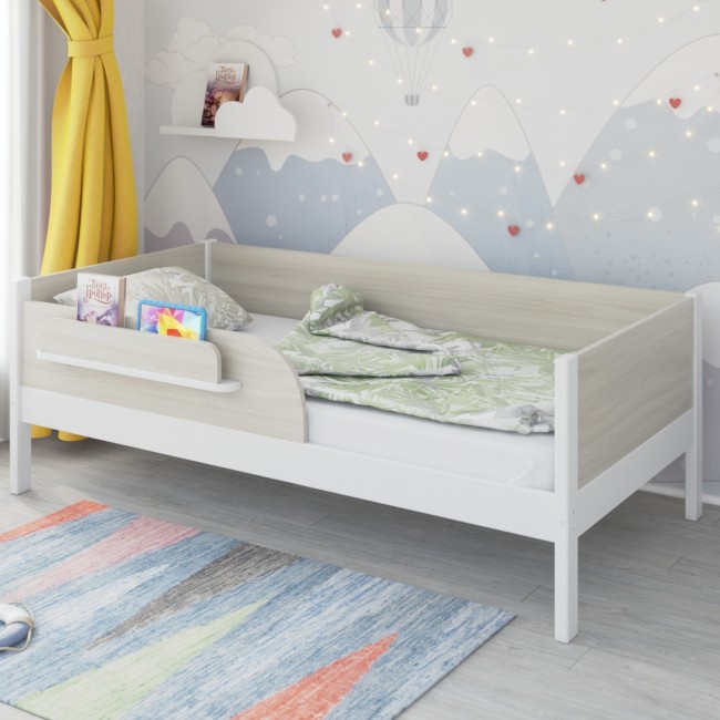 Кроватка подростковая MALIKA ASTRID 160х80 см. белый-шимо светлый